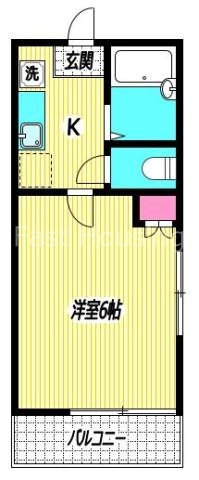 西武新宿線 新井薬師前駅 徒歩10分 2階建 築21年の間取り写真