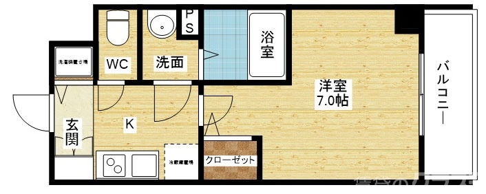 【大阪市西淀川区御幣島のマンションの間取り】