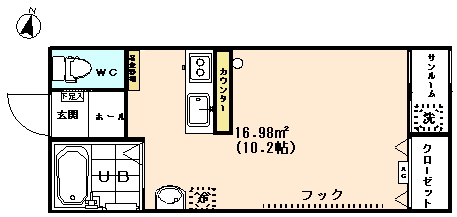 【NSコーポ新片町の間取り】