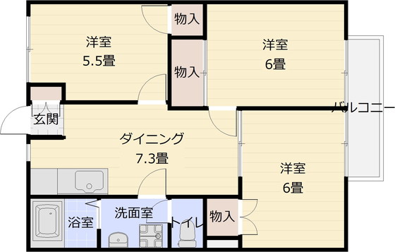 法善寺グリーンハイムの間取り