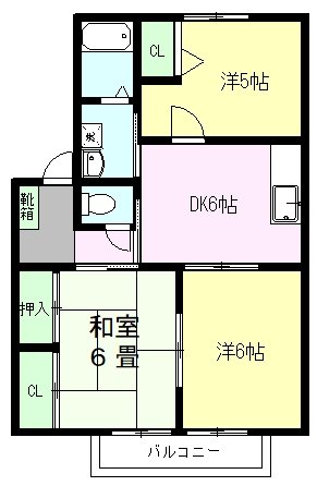 アクレア楡木Bの間取り