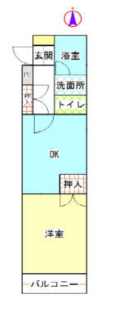 神谷ハイツの間取り