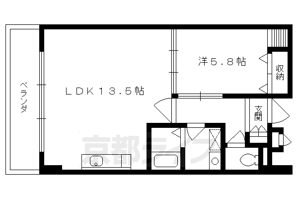 川端マンションの間取り