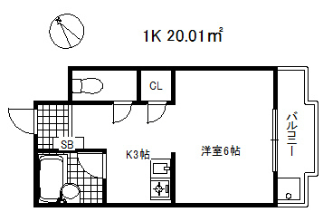 【カサイマンションの間取り】