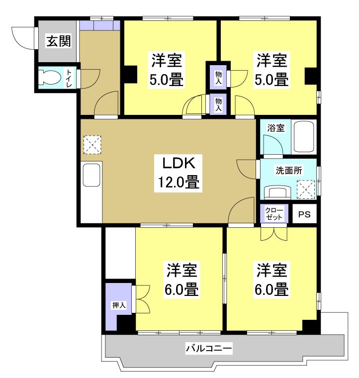 松屋ビル’９１の間取り