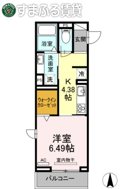 D-room井田の間取り