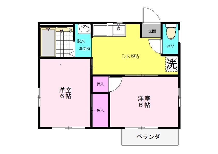 ハイツ戸塚番地5の間取り