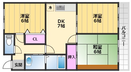 エクセルロワイエフジの間取り