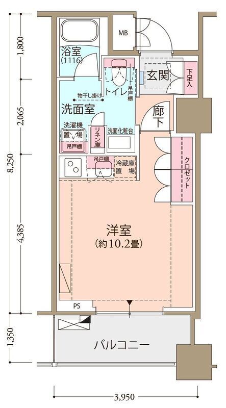 フロール横濱関内の間取り