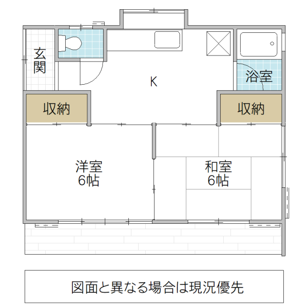 木崎二町高橋住宅 5号棟の間取り