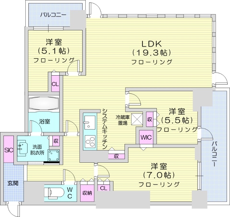 ONE札幌ステーションタワーの間取り