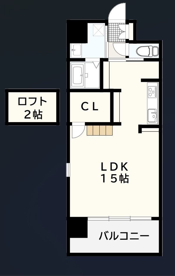 アムール大工町の間取り