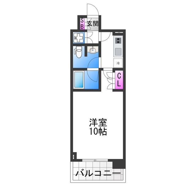 リーガル北堀江の間取り