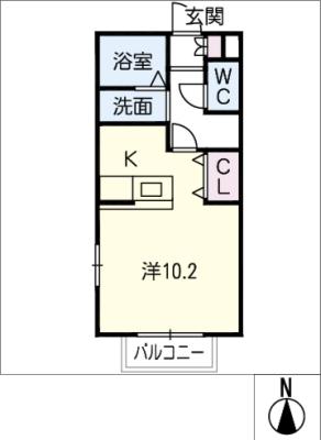 ボヌールＭの間取り