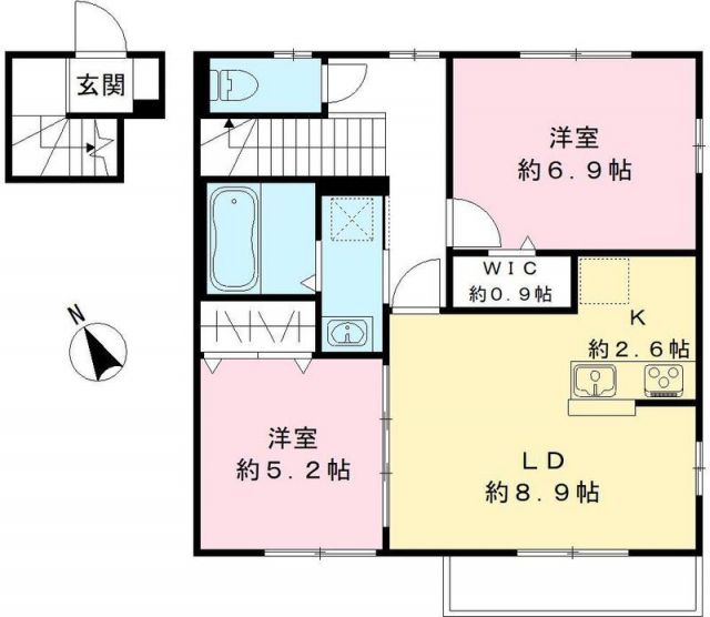 【シャルマンＦの間取り】