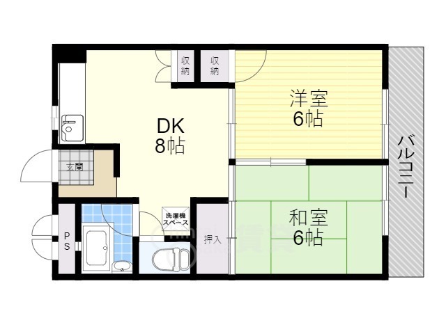 吹田市山田西のマンションの間取り