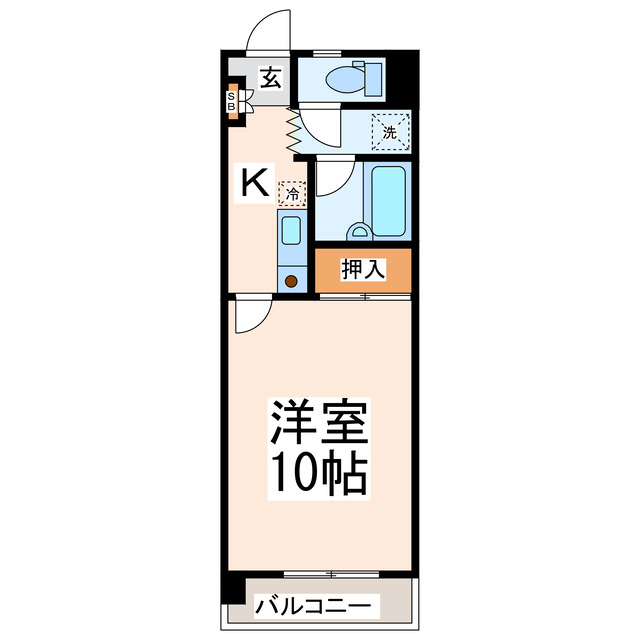 菊池郡菊陽町杉並台のマンションの間取り