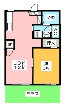 イーストヒルズ　Ａ棟の間取り