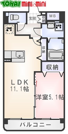 アンジューVの間取り