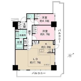 名古屋市中区大井町のマンションの間取り