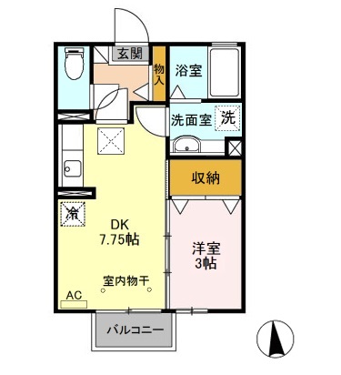 グランブルーム　Ｂの間取り