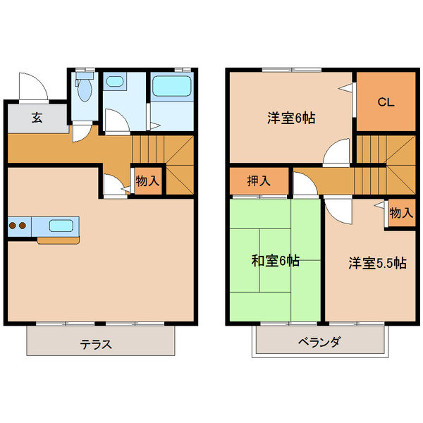 旭ガーデンプレイス六番館の間取り