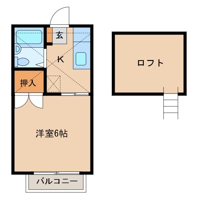 島田ハイツの間取り