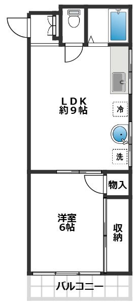 サンハイツ馬込の間取り