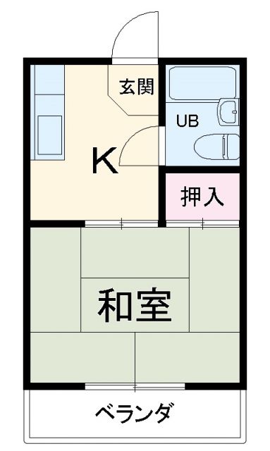 豊橋市鍛冶町のマンションの間取り