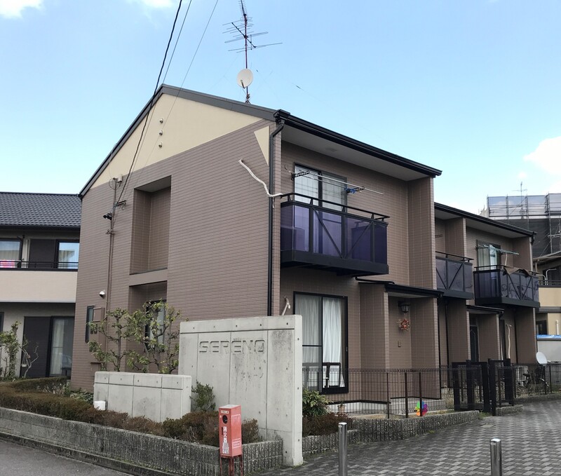 春日井市気噴町のアパートの建物外観