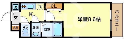 スワンズシティ堂島川の間取り