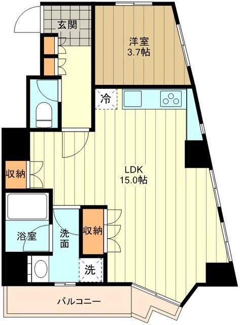 立川市高松町のマンションの間取り