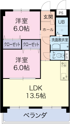 ソレイユの間取り