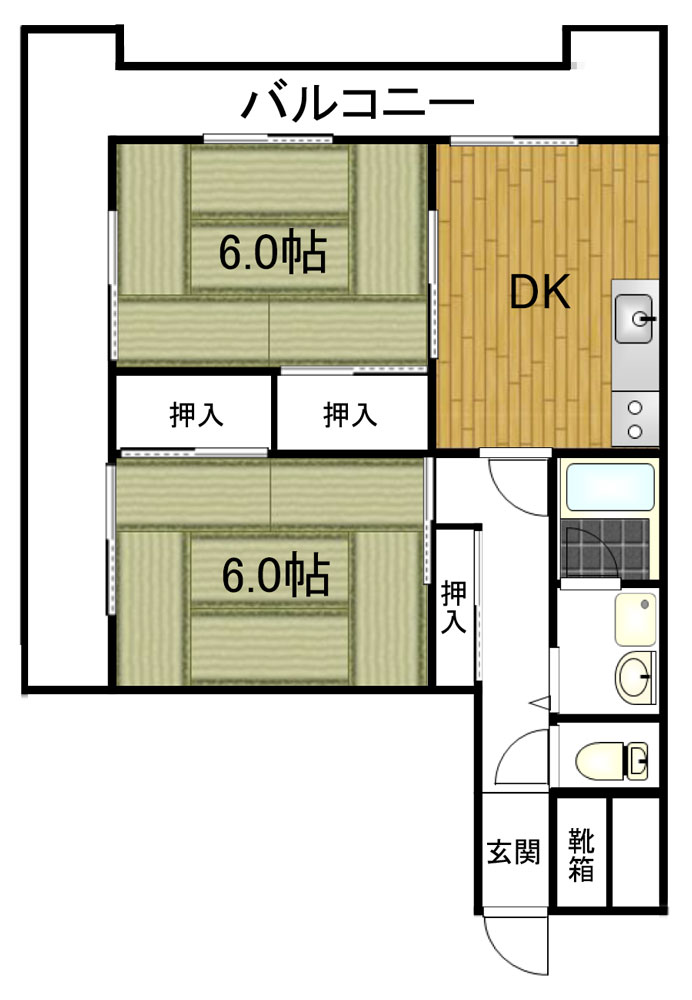 パルム惣門町の間取り