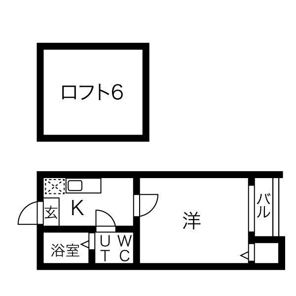 名古屋市南区西又兵ヱ町のアパートの間取り