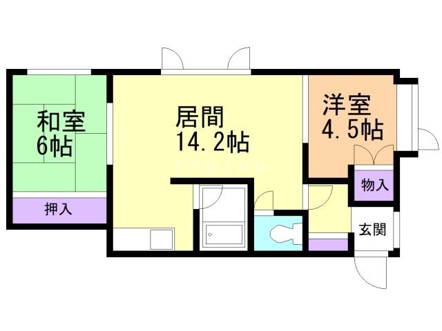 【ＫＭリバーハイツの間取り】