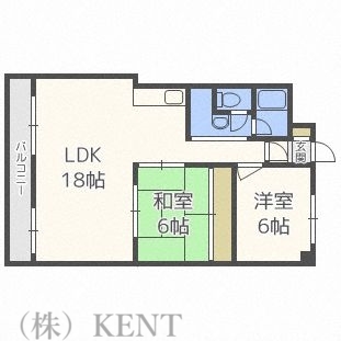 第３宏友（コウユウ）ハイツの間取り