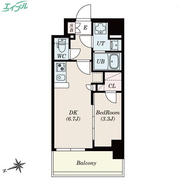 Ｓ－ＲＥＳＩＤＥＮＣＥ四日市安島ａｌｏｇｇｉｏの間取り