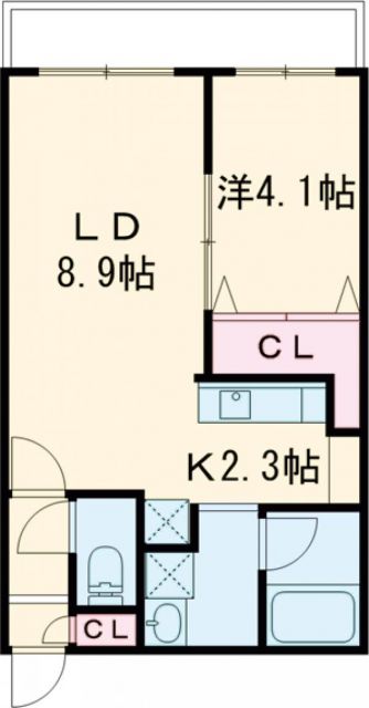 千歳市末広のマンションの間取り