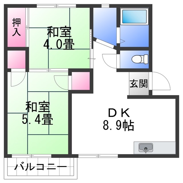 フォーブル松南の間取り