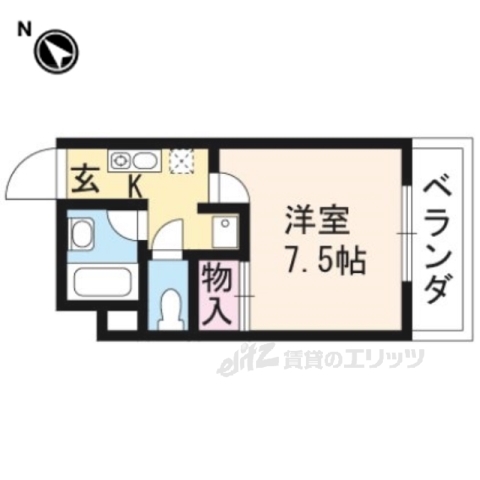 大津市瀬田のマンションの間取り