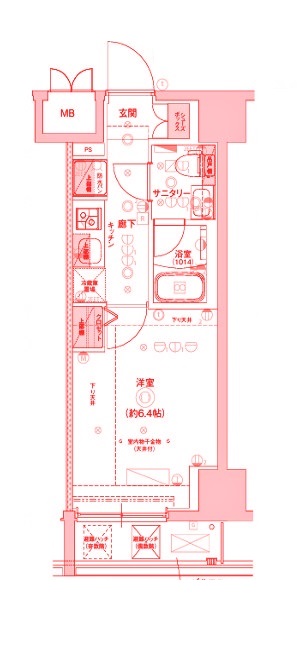 クレストタップ新横浜の間取り