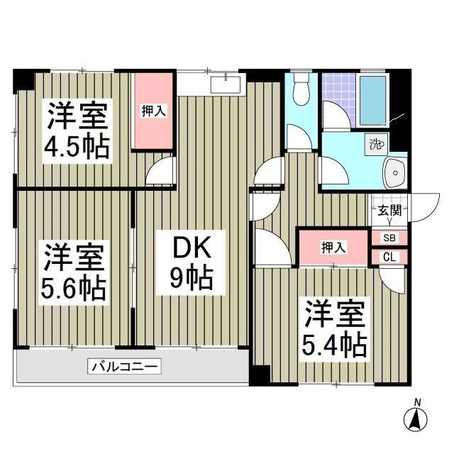 【ホワイトヴィラ新所沢の間取り】