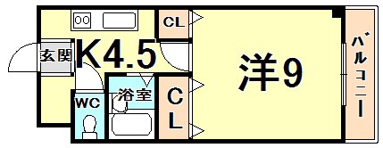 エストゥディオ甲子園口の間取り写真