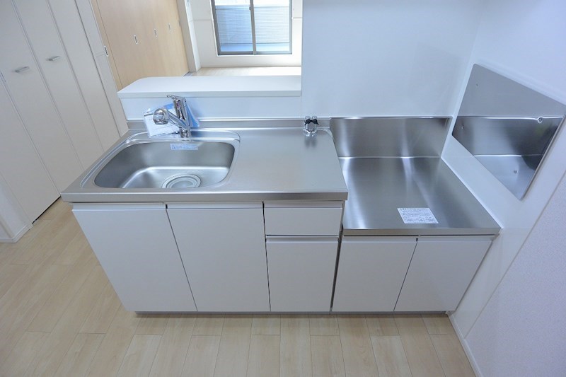 キッチン　2口ガスコンロ設置可能