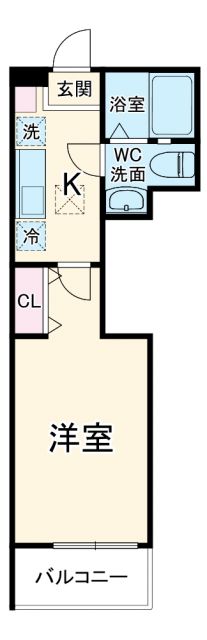 アベニール大口の間取り写真