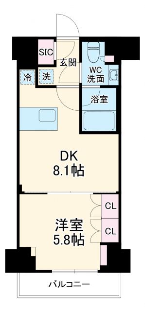 ザ・パークハビオ横浜東神奈川の間取り写真