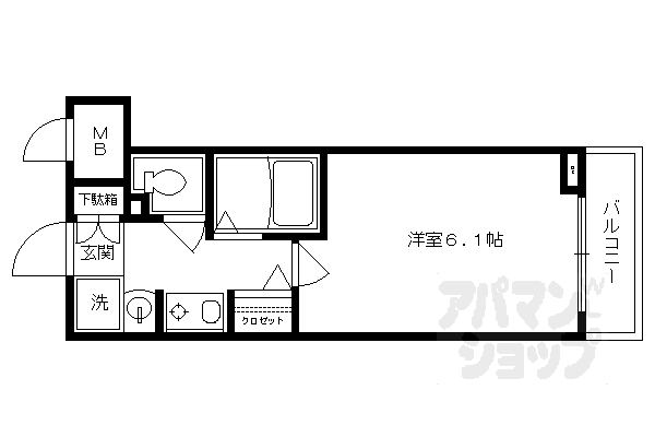 エステムコート京都烏丸2の間取り写真