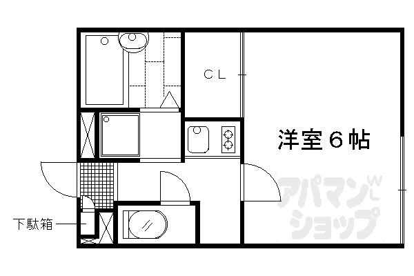 レオパレス西陣の間取り写真