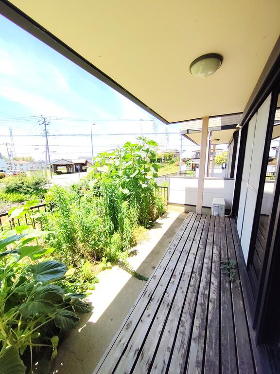 庭　1階庭・デッキテラス　ちょっとした家庭菜園もできそうです